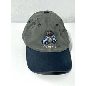 Ouray Sportswear Kids Baseball Cap Hat Cambria Green Blue Hook & Loop Youth Size